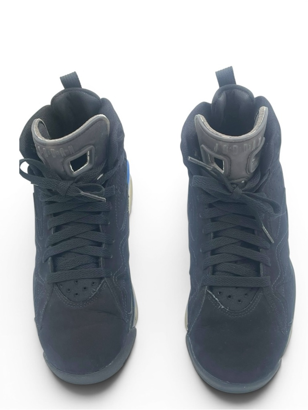 Air Jordan 6 Retro Black Blue Size 5.5Y (Fits Women’s 7) w/ Box - Picture 5 of 14